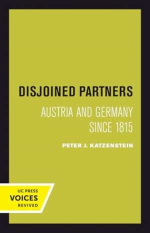 Disjoined Partners de Peter Katzenstein