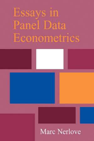 Essays in Panel Data Econometrics de Marc Nerlove