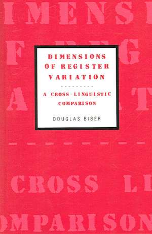 Dimensions of Register Variation: A Cross-Linguistic Comparison de Douglas Biber