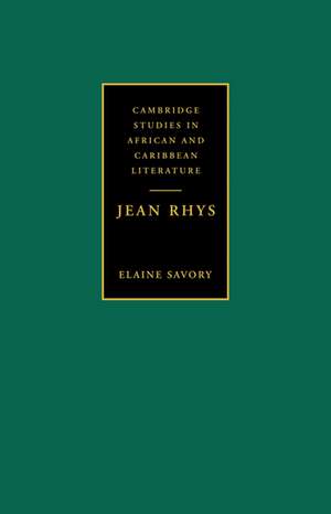 Jean Rhys de Elaine Savory