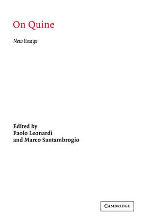 On Quine: New Essays de Paolo Leonardi