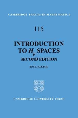 Introduction to Hp Spaces de Paul Koosis