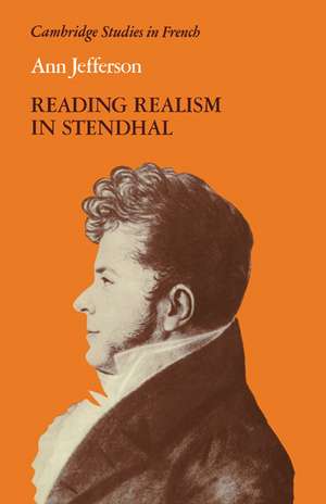 Reading Realism in Stendhal de Ann Jefferson