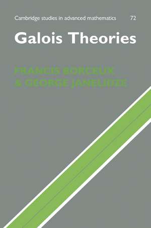 Galois Theories de Francis Borceux