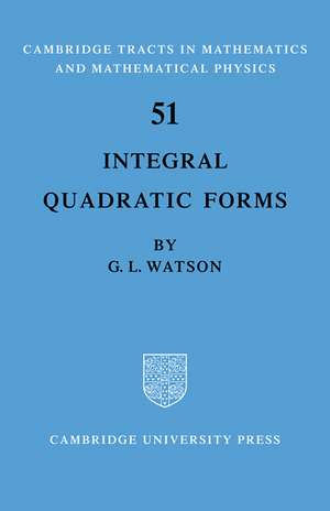 Integral Quadratic Forms de Watson