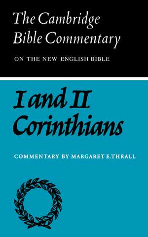 First and Second Letters of Paul to the Corinthians de Margaret E. Thrall