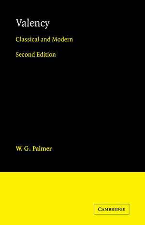 Valency: Classical and Modern de W. G. Palmer