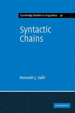 Syntactic Chains de Kenneth J. Safir