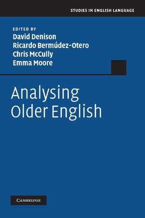 Analysing Older English de David Denison