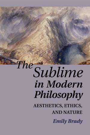 The Sublime in Modern Philosophy: Aesthetics, Ethics, and Nature de Emily Brady