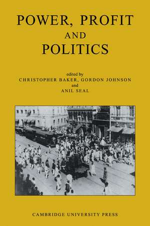 Power, Profit and Politics: Volume 15, Part 3: Essays on Imperialism, Nationalism and Change in Twentieth-Century India de Christopher Baker