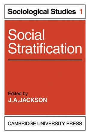 Social Stratification de J. A. Jackson