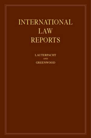 International Law Reports: Volume 140 de Elihu Lauterpacht