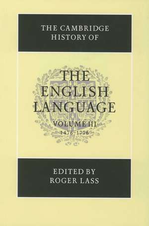 The Cambridge History of the English Language de Roger Lass