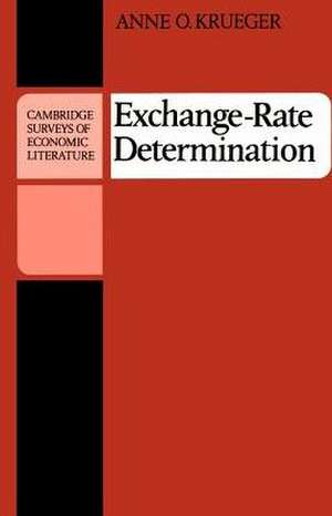 Exchange-Rate Determination de Anne O. Krueger