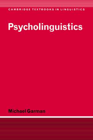 Psycholinguistics de Michael Garman