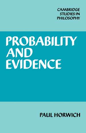 Probability and Evidence de Paul Horwich