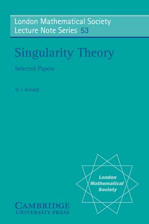 Singularity Theory de V. I. Arnold