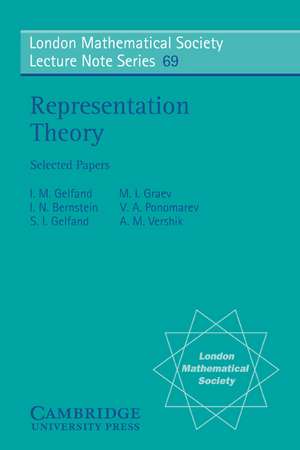 Representation Theory: Selected Papers de I. M. Gelfand