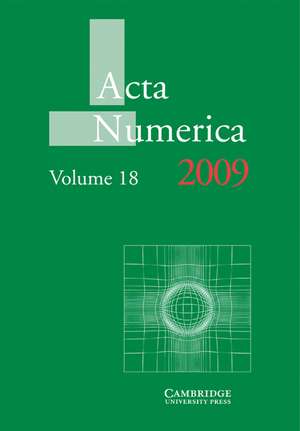 Acta Numerica 2009: Volume 18 de Arieh Iserles