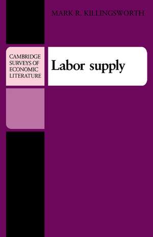 Labor Supply de Mark R. Killingsworth