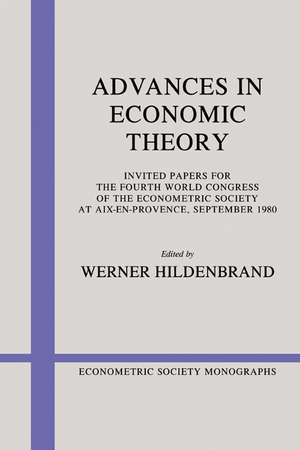 Advances in Economic Theory de Werner Hildenbrand