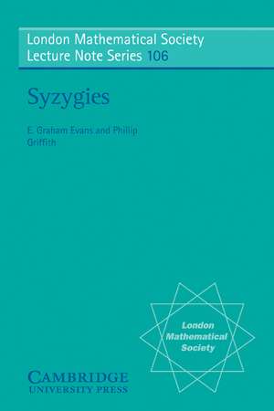 Syzygies de E. Graham Evans