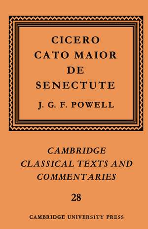 Cicero: Cato Maior de Senectute de Marcus Tullius Cicero