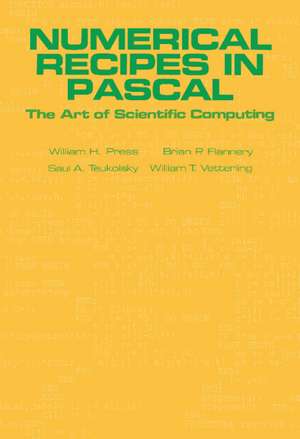 Numerical Recipes in Pascal (First Edition): The Art of Scientific Computing de William H. Press