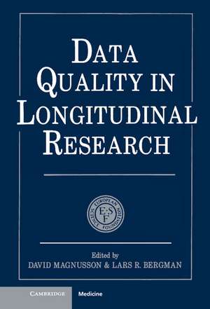 Data Quality in Longitudinal Research de David Magnusson