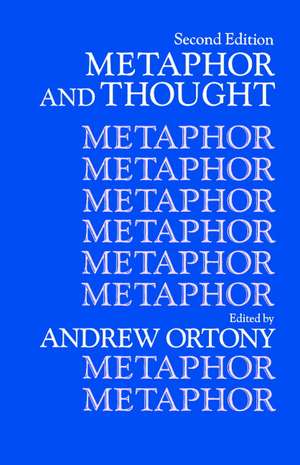 Metaphor and Thought de Andrew Ortony