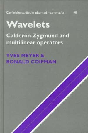 Wavelets: Calderón-Zygmund and Multilinear Operators de Yves Meyer