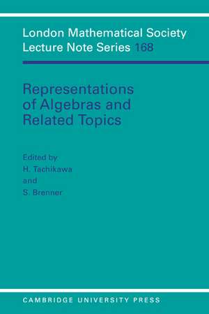 Representations of Algebras and Related Topics de H. Tachikawa