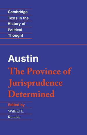 Austin: The Province of Jurisprudence Determined de John Austin