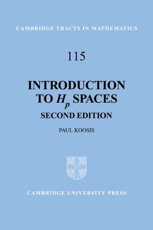 Introduction to Hp Spaces de Paul Koosis