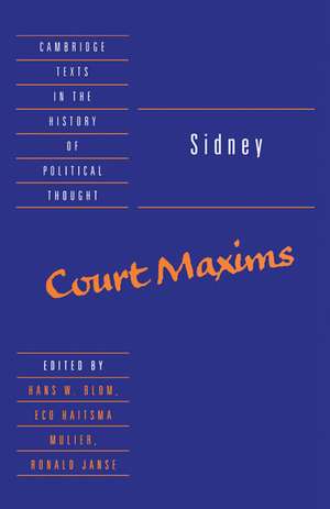 Sidney: Court Maxims de Algernon Sidney