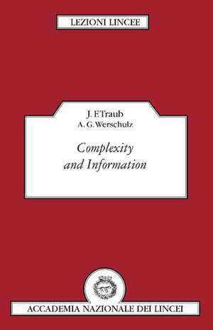 Complexity and Information de J. F. Traub