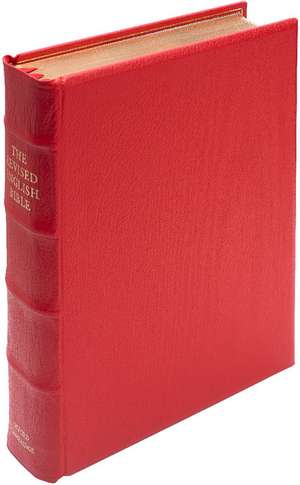 REB Lectern Bible, Red Imitation Leather over Boards, RE932:TB