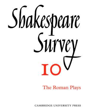 Shakespeare Survey de Allardyce Nicoll
