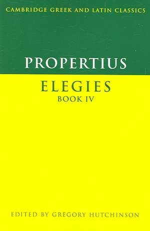 Propertius: Elegies Book IV de Propertius