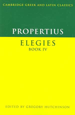 Propertius de Gregory Hutchinson