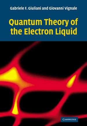 Quantum Theory of the Electron Liquid de Gabriele Giuliani