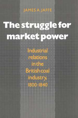 The Struggle for Market Power: Industrial Relations in the British Coal Industry, 1800–1840 de James Alan Jaffe