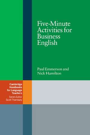 Five-Minute Activities for Business English de Paul Emmerson