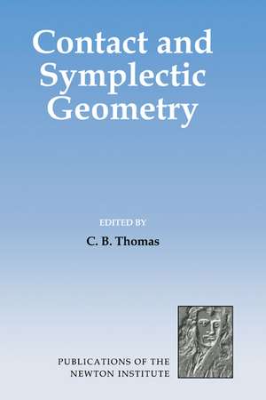 Contact and Symplectic Geometry de Charles Benedict Thomas