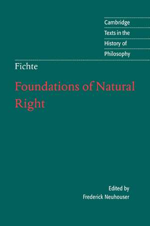 Foundations of Natural Right de J. G. Fichte