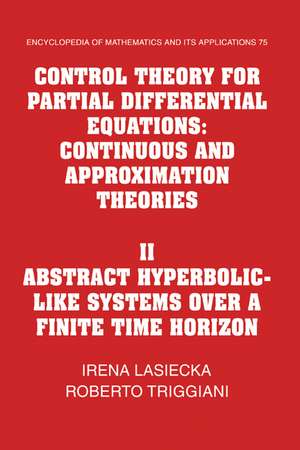 Control Theory for Partial Differential Equations de I. Lasiecka