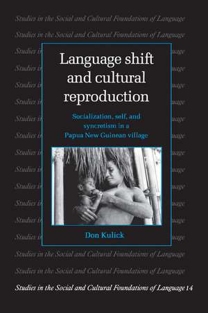 Language Shift and Cultural Reproduction: Socialization, Self and Syncretism in a Papua New Guinean Village de Don Kulick