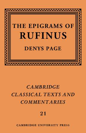 Rufinus: The Epigrams of Rufinus de Rufinus