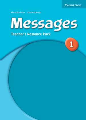 Messages 1 Teacher's Resource Pack de Sarah Ackroyd